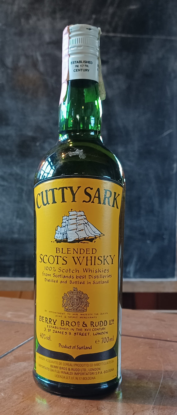 Cutty Sark Blended Scots Whisky - 1980's