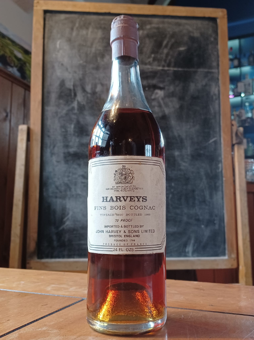 Harveys 1920 Fins Bois Vintage Cognac. Bottled 1966.